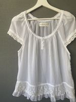 Abercrombie & Fitch Damenbluse Fb. weiss mit Spitze, Gr. L Baden-Württemberg - Reutlingen Vorschau