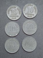 Lot Münzen Kaiserreich 10 Pfennig 1917 bis 1922 Thüringen - Rudolstadt Vorschau