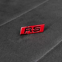 Audi RS Lenkrad Emblem rot Schriftzug RS3 8V RS4 RS5 B9 8W Nordrhein-Westfalen - Rietberg Vorschau