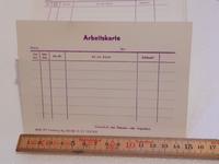 Original Pack 100 Vordruck Formular ARBEITSKARTE Vintage DDR Sachsen - Zwoenitz Vorschau