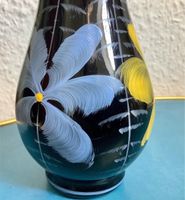 60er 70er Vintage Vase Blumen Blüte bunt schwarz handgemalt Retro Leipzig - Knautkleeberg-Knauthain Vorschau