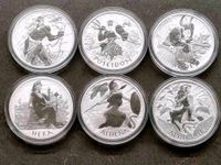 9x 1 Oz Gods of Olympus Serie Tuvalu Perth Mint Ag 9999 Bayern - Regensburg Vorschau