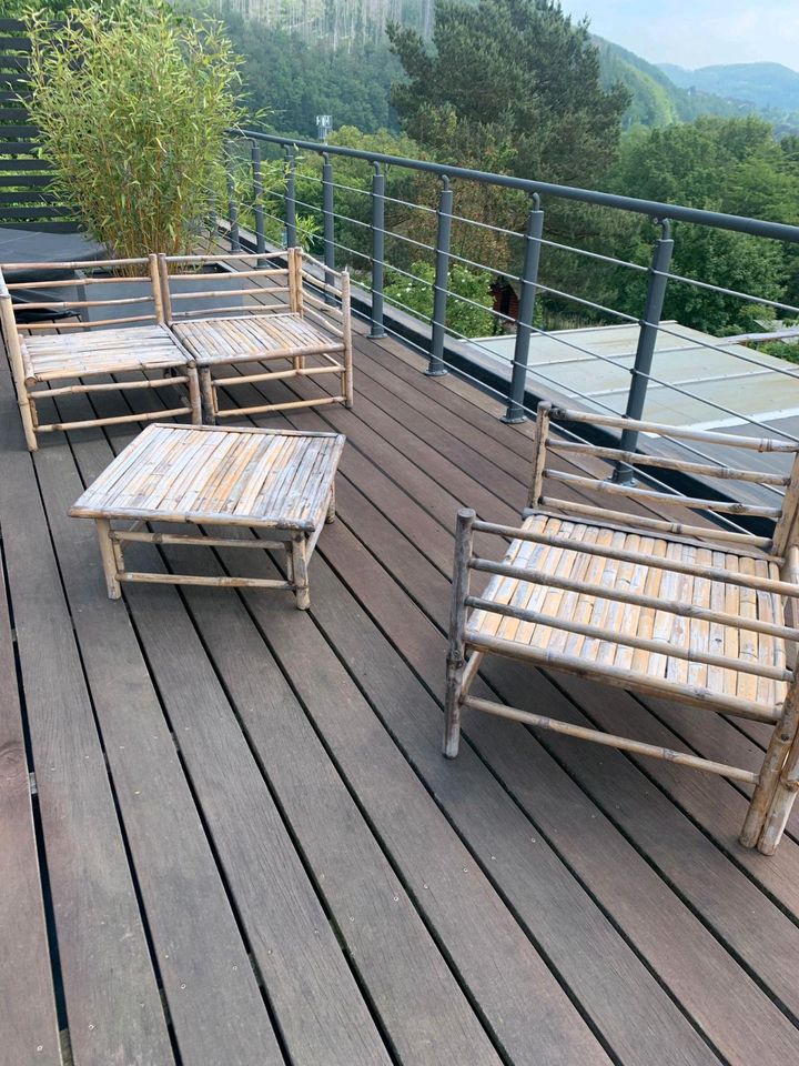 Lounge / Gartenmöbel Bambus Boho in Gummersbach