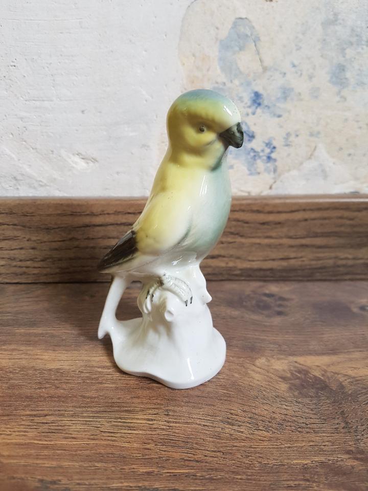 Sittich Papagei Gräfenthal Vogel Porzellan Keramik Deko Figur in Jena
