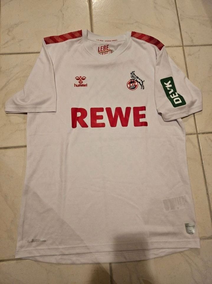 Hummel Herren 1. FC Köln Trikot Effzeh Home weiß Heimtrikot L in Ensdorf