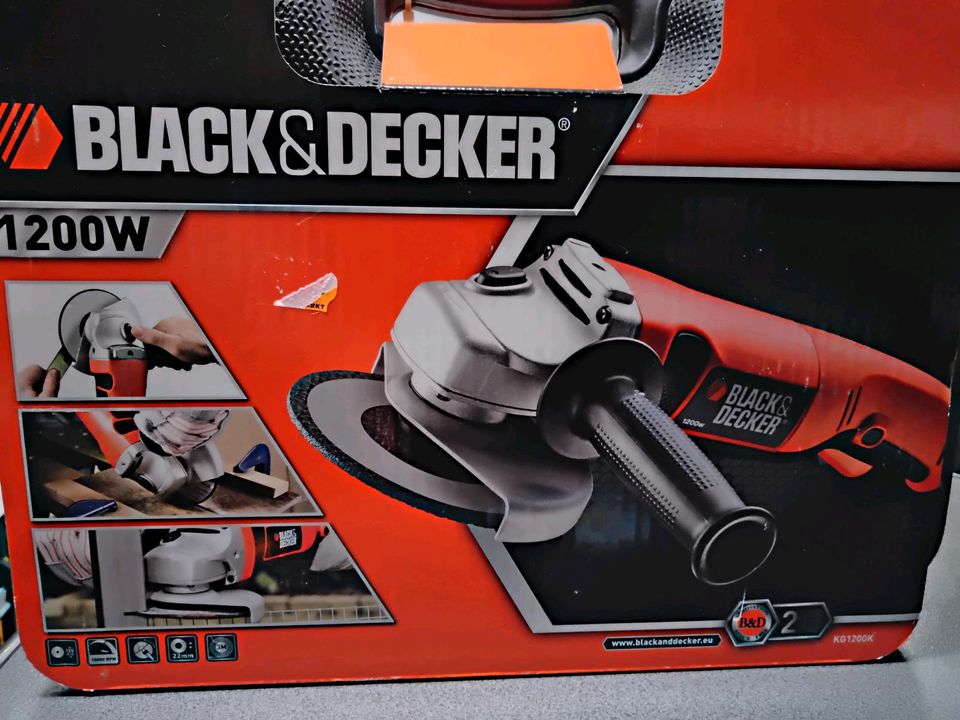 Black+Decker Winkelschleifer KG1200K in Thüringen - Geisa | Heimwerken.  Heimwerkerbedarf gebraucht kaufen | eBay Kleinanzeigen ist jetzt  Kleinanzeigen