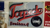 Torpedo Emailschild Oldtimer selten DEKO LOFT Garage alt Niedersachsen - Barsinghausen Vorschau