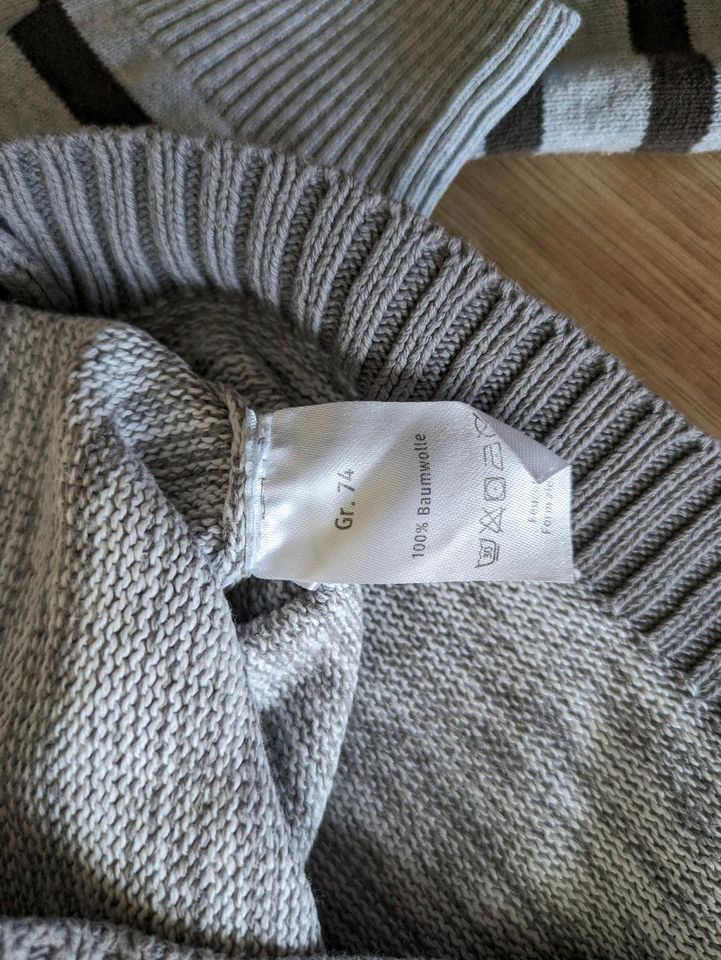 H&M ERNSTINGS PUSBLU Pullover Kapuze Winter Gr.74 in Verden