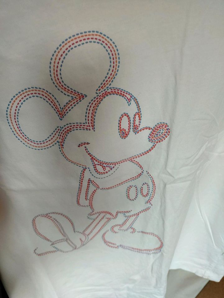 Disney T-Shirt Mikey Mouse weiß gr XL in Sinzing