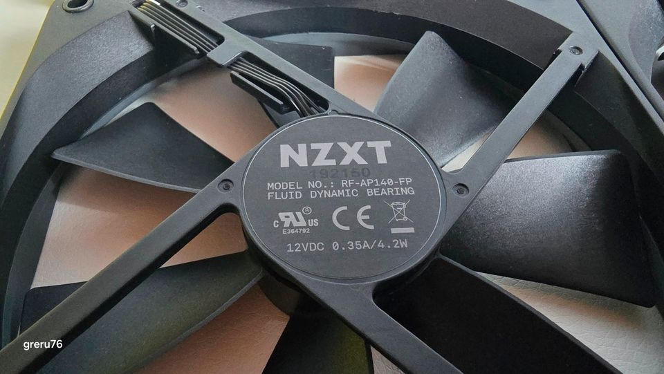 Set 3x NZXT Stück Gehäuselüfter Radiatorlüfter 140mm RF-AP140-FP in Neudenau 