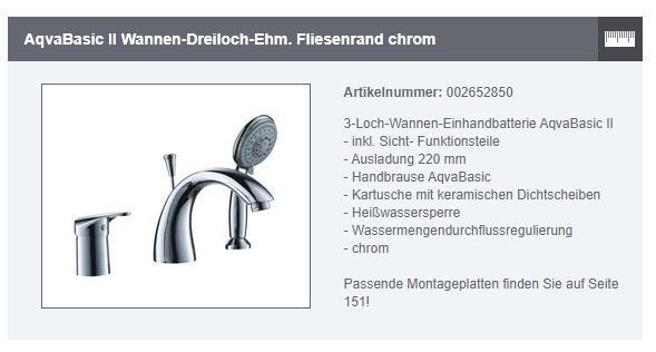 Badewanne inkl Einlaufgarnitur Chrome 160x70cm in Geiselhöring