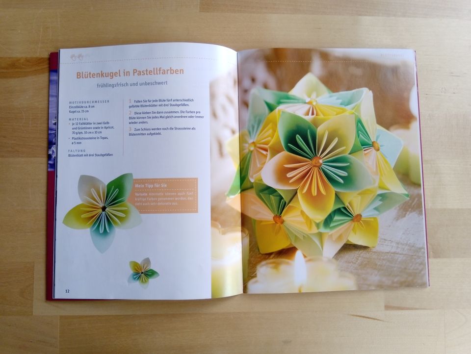 TOPP Basteln CD Papier Origami Falten Blüten Frühling Sommer DIY in Potsdam