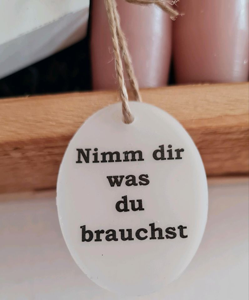 Geschenkset "Nimm dir was du brauchst"/Geschenkidee/Kerzen/Deko in Vogtareuth