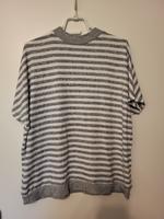 Yessica Pullover Kurzarm Gr.44/46 kuschelig weiss grau Streifen Köln - Nippes Vorschau