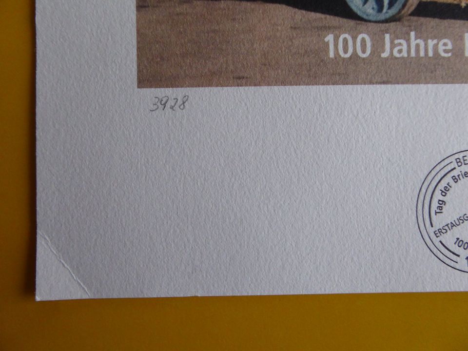 BRD-Kunstgrafik "100 Jahre Kraftpost" handsigniert, limitiert in Siegen