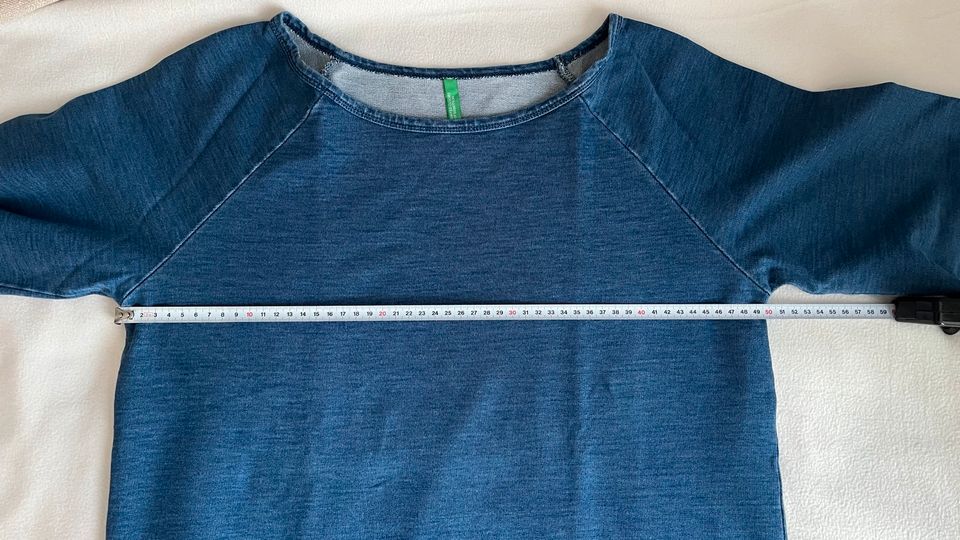 Shirt jeansoptik blau Benetton M jeansshirt 3/4 Sleeve in Augsburg