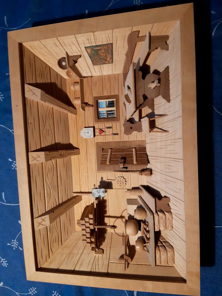 Holzküche, 3 D Bild in Leck