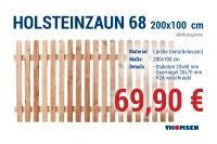 Vorgartenzaun Holsteinzaun 68 Lärche 200x100 cm | Aktionspreis Schleswig-Holstein - Wilster Vorschau
