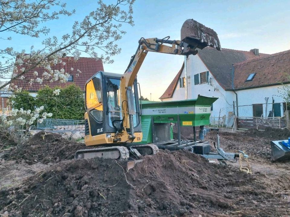 Minibagger CAT 301.8C zum vermieten/leihen in Leutershausen