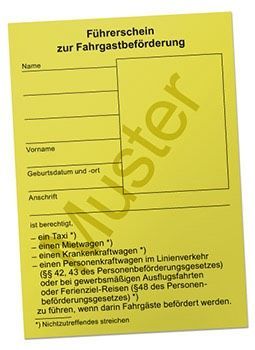 Fahrer mit P- Schein/ Taxi- Schein *VOLLZEIT/TEILZEIT* in Stuttgart