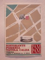 Werbe-Postkarte Ristorante Pam Pam Verona 70er Jahre Hessen - Felsberg Vorschau