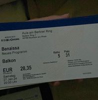 Benaissa Ticket 27.012024 Monheim 20:00 Düsseldorf - Rath Vorschau