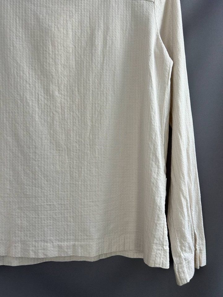 A.P.C. beige textured stripe blouse Bluse mit Streifen APC in Löcknitz