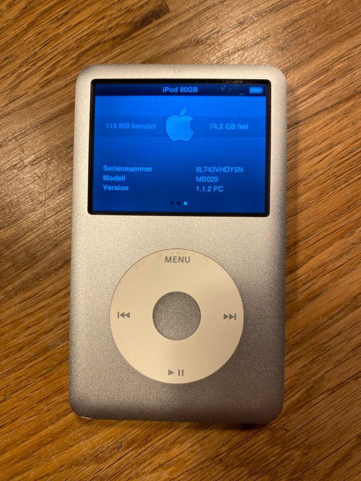 Apple iPod Classic 80GB silber 6. Generation - A1238 MB029ZD/A in Lörrach