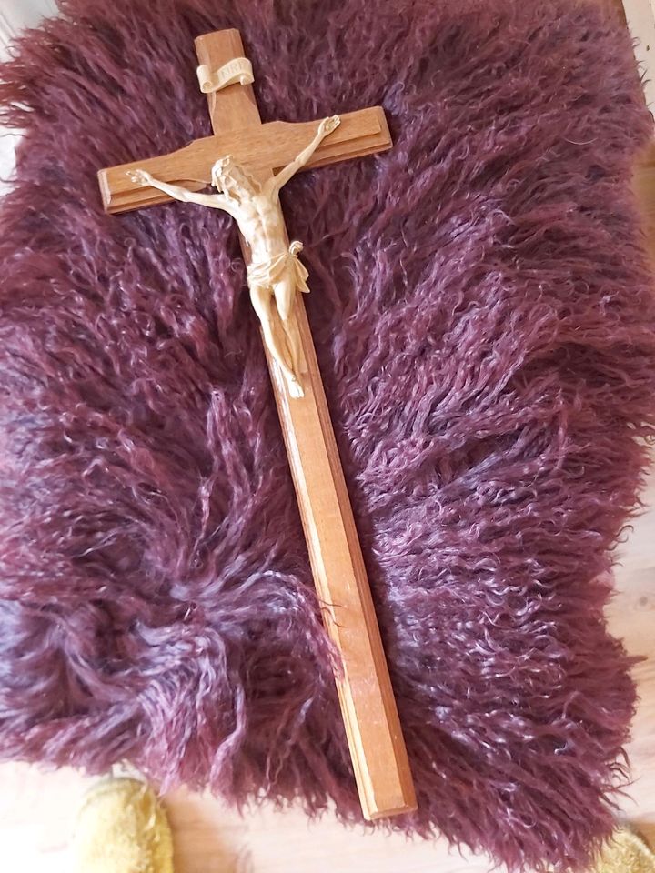 Kruzifix alt Jesus Glauben Heiliger Religion Kreuz in Krauschwitz