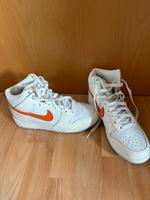 Nike dunk high weiß orange Gr. 40 Saarland - Gersheim Vorschau