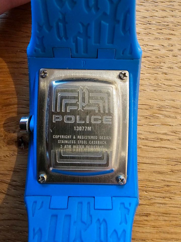 Armbanduhr, Police Uhr Vantage, Farbe blau in Bienenbüttel