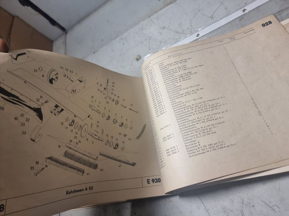 Original DDR Fortschritt E930 E931 Ersatzteilkatalog Ersatzteile in Chemnitz