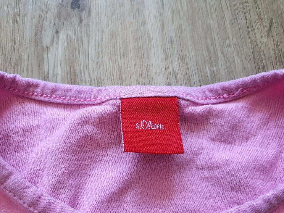 S.Oliver_pinkfarbenes Sommer Kleid mit Sonne und Smiley_Gr.134 in Wolfsburg