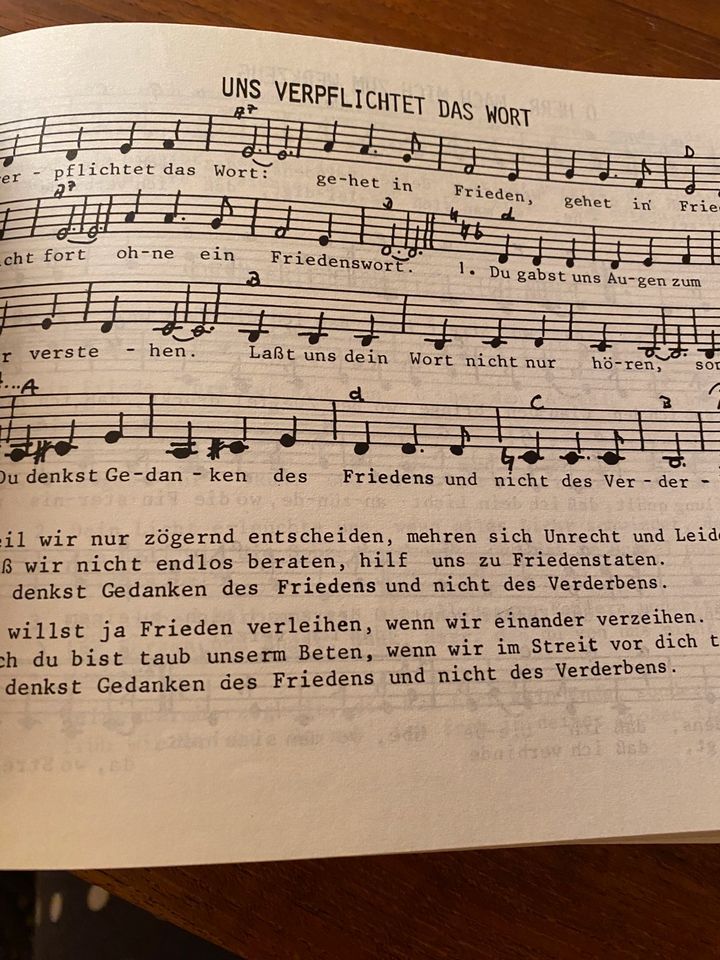 Buch Sammlung geistlicher Lieder Gottesdienst Sonnengesang Glaube in Velbert