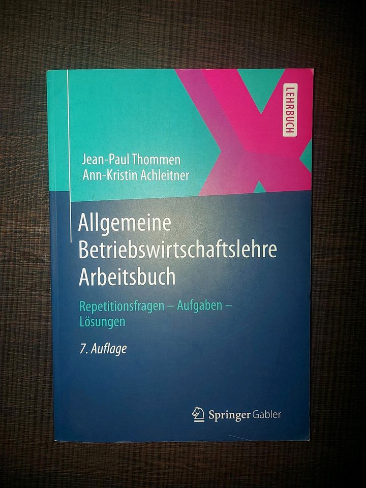 Allgemeine Betriebswirtschaftslehre Arbeitsbuch, Thommen, 7.Aufl in Haiterbach