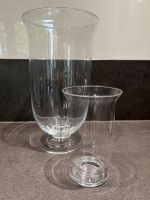 Windlicht - Kerzenständer aus Glas Höhe 35 cm und 19.2 cm Schleswig-Holstein - Wees Vorschau