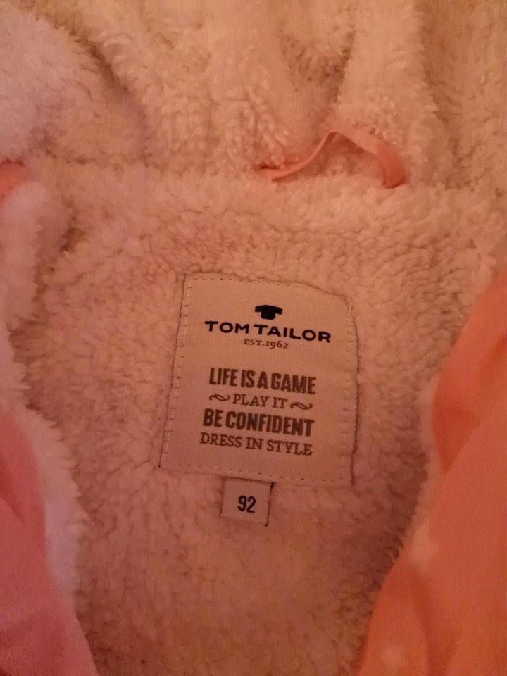 Winterjacke Tom Tailor 92 rosa weiße Sterne in Wallmenroth