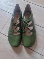 Josef Seibel Lederschuh Schuhe grün 42 Hessen - Selters Vorschau