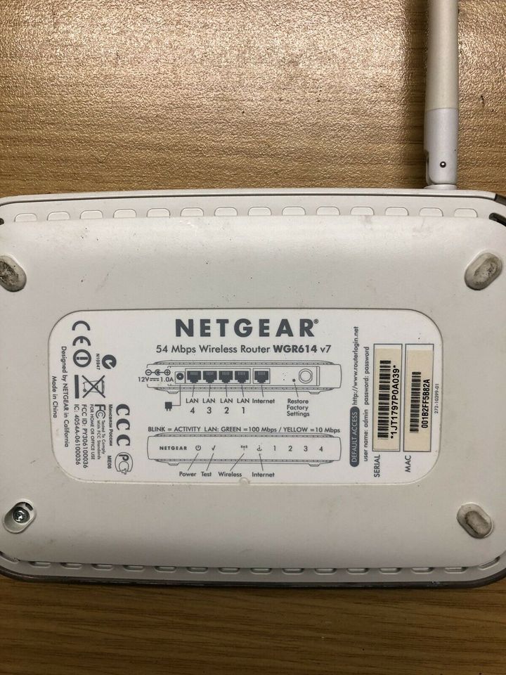 Netgear 54 Mbps Wireless Router WGR614 v7 in Nordrhein-Westfalen - Lünen |  Netzwerk & Modem gebraucht kaufen | eBay Kleinanzeigen ist jetzt  Kleinanzeigen