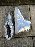 Thermo Silber Gesteppt Moonboots Lammfelllook-Futter Gr.41 Bayern - Gersthofen Vorschau