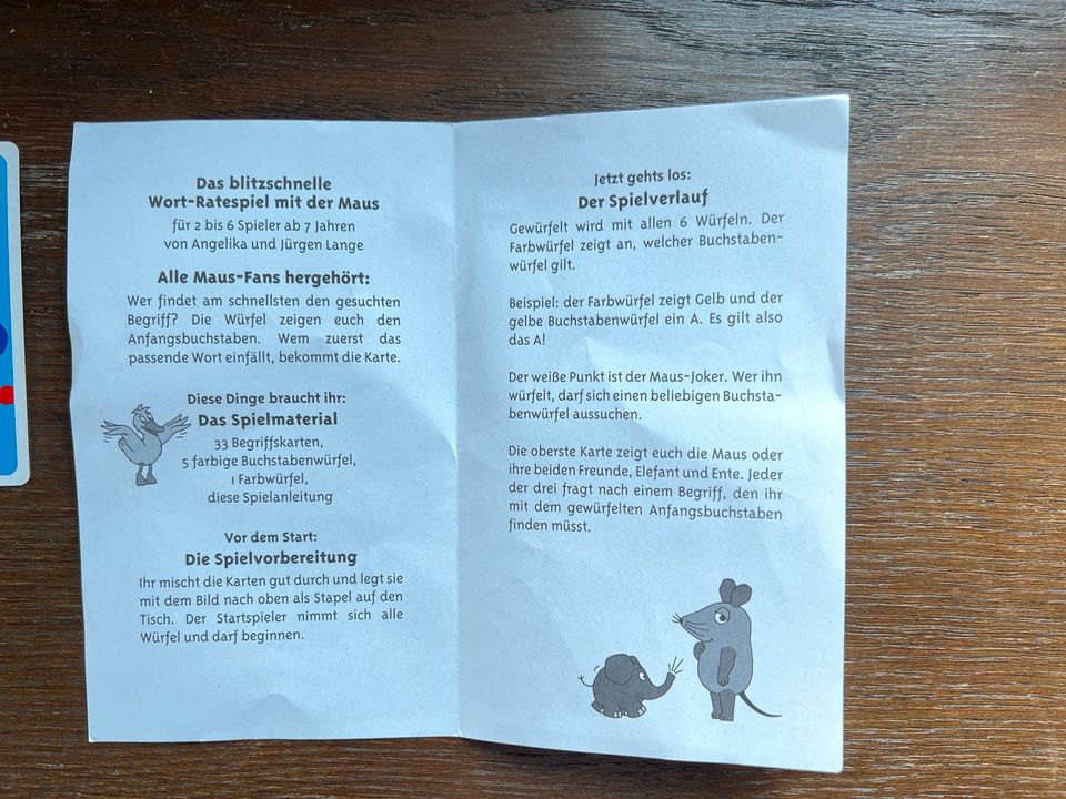 Spiel die Maus mit Köpfchen Metallbox wie neu in Grebenstein