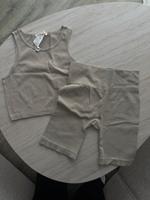 Pull&Bear Set | Top + Biker Shorts | Beige | Größe M-L Nordrhein-Westfalen - Hilden Vorschau