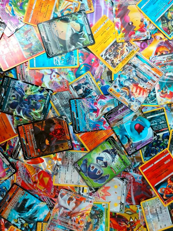 ✳️200 Pokémon! + Ultra V Pikachu & 25 Legendäre, seltene Holo, Rare Evoli Bundle⭐️ 100% Original | Pokemon-Karten XXL Sammlung | Ab 2. Mewtu 3. Mew 4. Glurak | Geschenk Sammel-Karten Pokémon-Karten⬅️ in Idar-Oberstein