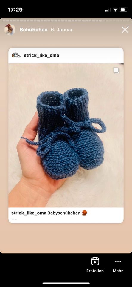 Strickschühchen schühchen baby neugeborene strickschuhe ✅ in Eggolsheim