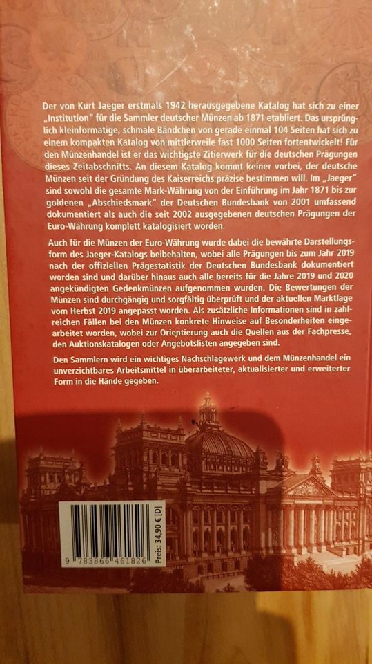 Die deutschen Münzen seit 1871/ Kurt Jaeger /26. Auflage/ NEU!!! in Dresden