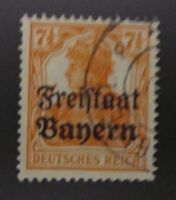 BAYERN ca. 1919 Germania 7,5 Pf mit Aufdruck Freistaat Bayern Bayern - Höchstädt i. Fichtelgebirge Vorschau