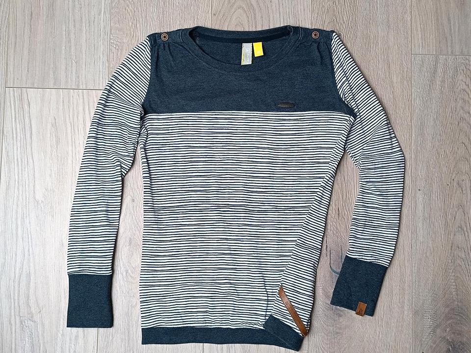 ALIFE & KICKIN Pullover Leonie marine Blau gestreift  Gr. XS in Penzlin