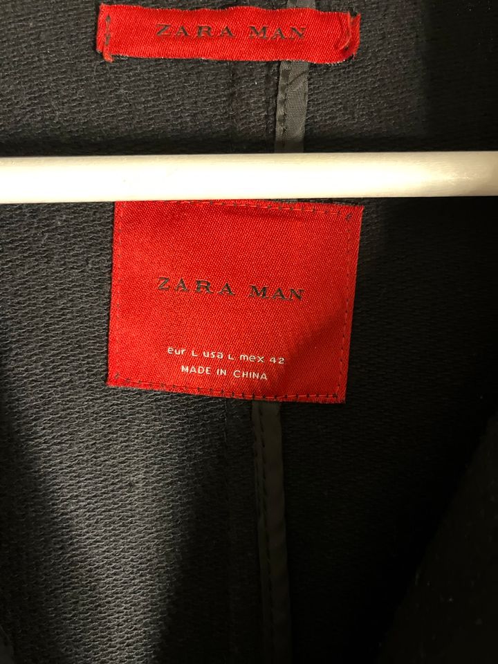 ZARA Kunstlederjacke Größe L Schwarz in Mainz