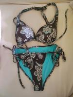 Bikini braun türkis M/38/A-B Cup mit Cups Neckholder Nordrhein-Westfalen - Odenthal Vorschau