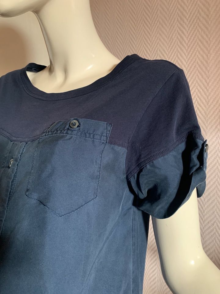 Blaues Seidenhemd Marc von Marc Jacobs langes Hemd/Kleid in Temmels